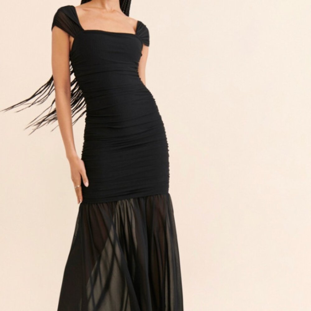 Elliatt Capra Mesh Black Dress Size XL